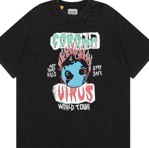 GALLERY DEPT. ATK CORONA TOUR T-SHIRT BLACK